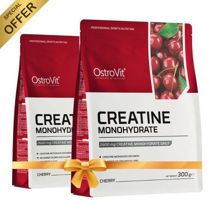 2 X Creatine Monohydrate 100 Servings Micronized 300 g Cerise