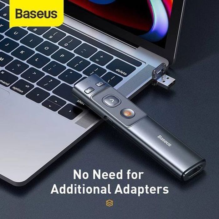 Stylo à Bascule de Présentation - Baseus - Sans Fil 2.4GHz - Télécommande - Lumière Rouge - 100m