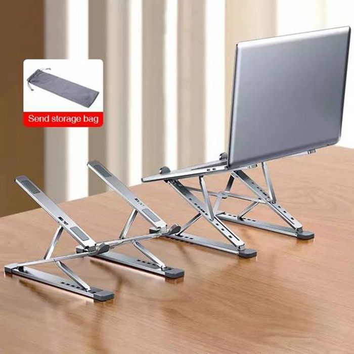 Support pliable pour ordinateur Portable Mac et PC, en Aluminium, Support Antidérapant