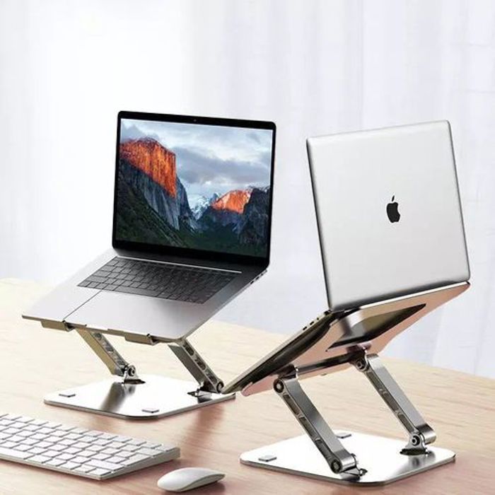 Support PC Portable Réglable en Aluminium, Rehausseur d'ordinateur Notebook Macbook