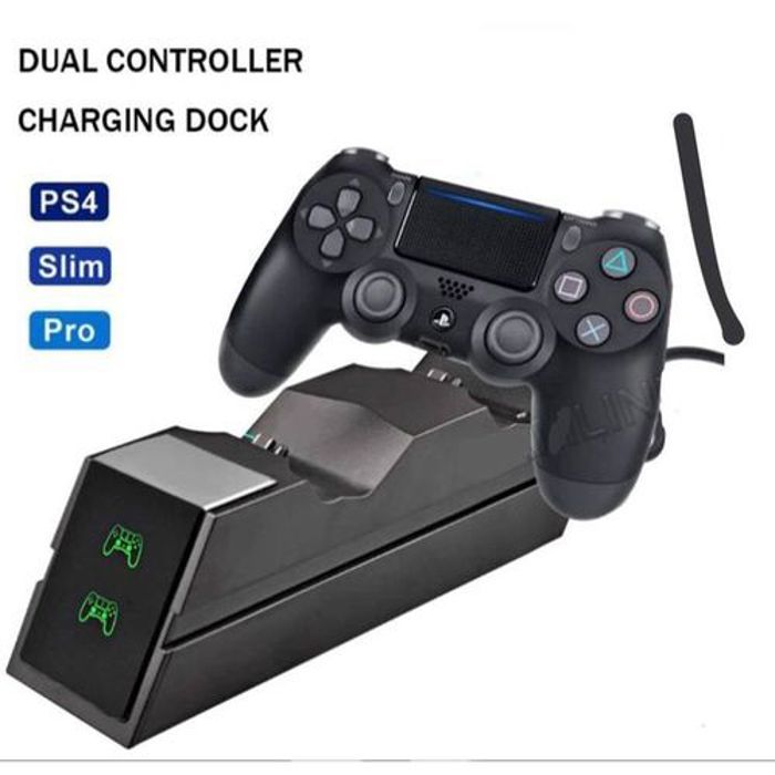 Chargeur Pour Manette PS4 Sans Fil compatible avec PlayStation 4, PS4 Slim, Pro