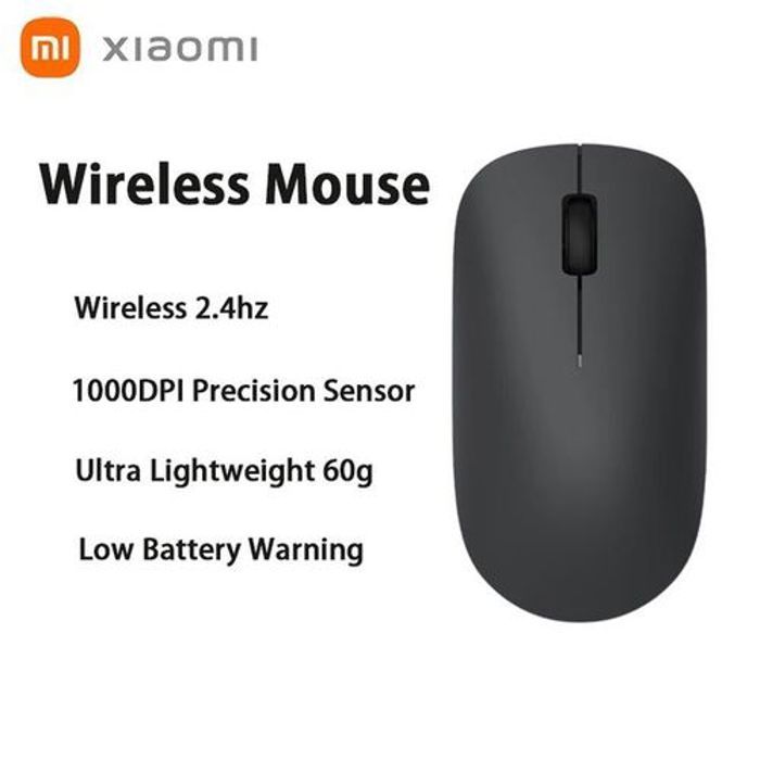XIAOMI Souris Sans Fil Lite 2.4GHz, ergonomique, optique, portable, mini