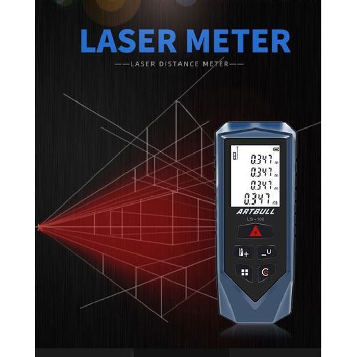 Mètre Laser numérique 50m télémètre à bande laser outil de mesure de la Distance