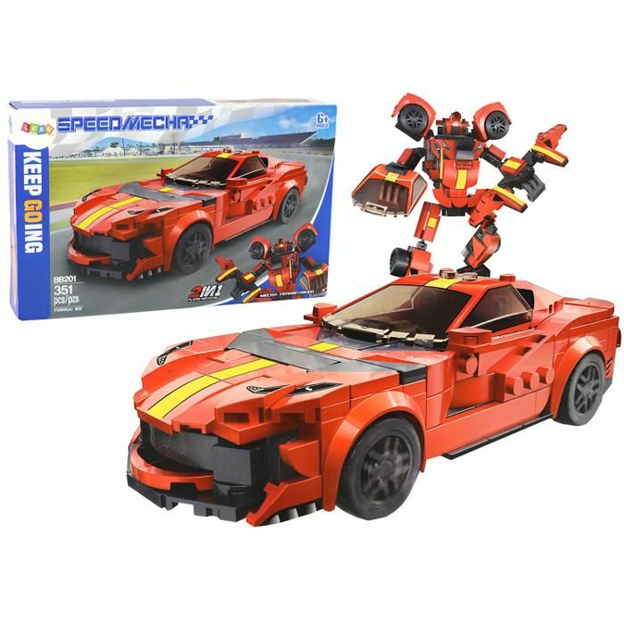 Briques de construction Véhicule Voiture de sport Robot Ferreai 351 pcs.