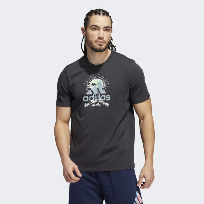 T-SHIRTS  ADIDAS M AWORLD RN G T  CARBON