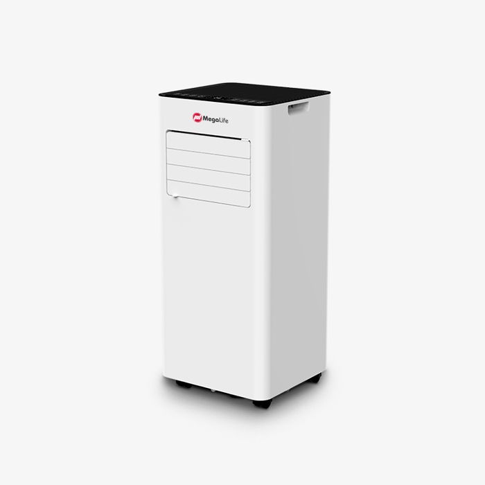 Climatiseur Mobile - MegaLife - 7000 BTU/h - Réversible - Écran LED - Télécommande