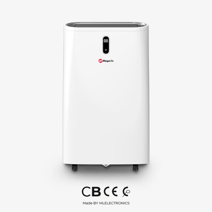 Climatiseur Mobile - MegaLife - 16000 BTU/h - Réversible - Écran LED - Écologique R290