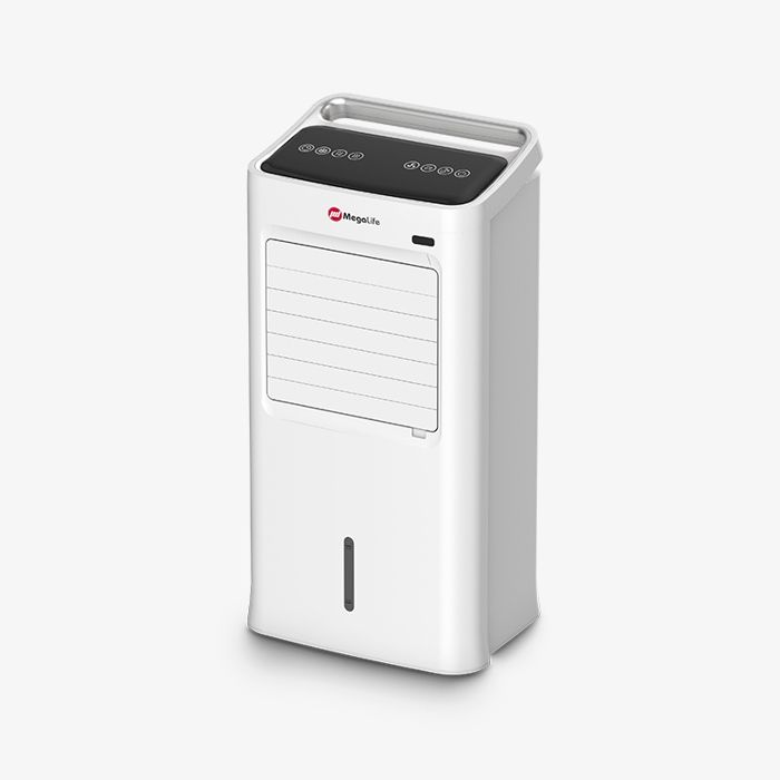 Rafraichisseur d’air - MegaLife - 9L - 4 vitesses - Minuterie 12h - Mobile