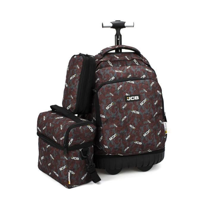 JCB SET TROLLEY ROSE 45CM+SAC GOUTER+TROUSSE