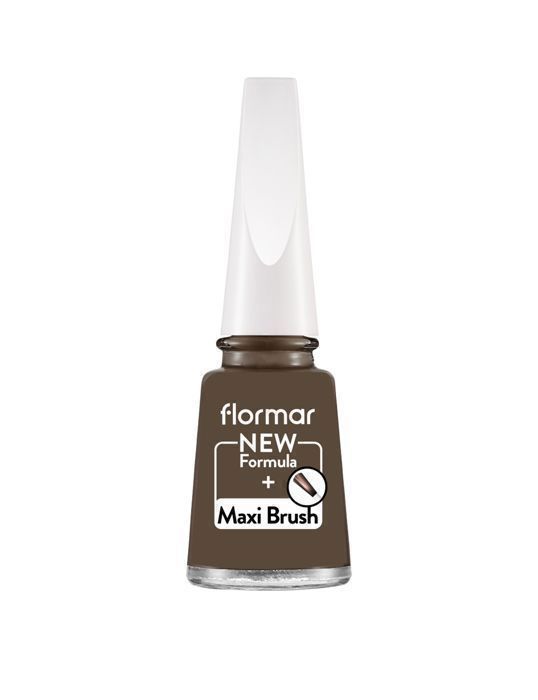 Vernis à Ongles - Flormar - 428 Hot Chocolate - Marron - Brillance Durable - Application Facile