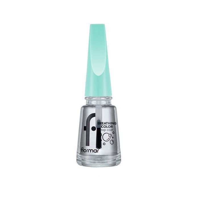 Vernis à ongles - Flormar - Breathing Color Gel Top Coat - Transparent - Protection humidité - Croissance saine
