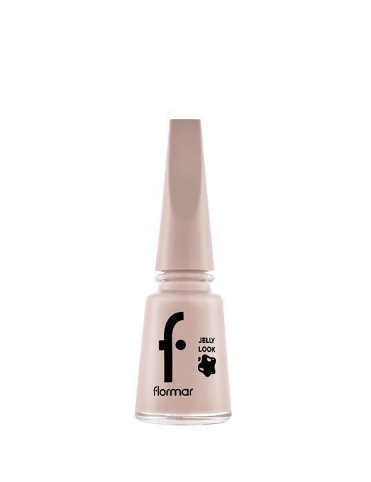 Vernis à Ongles - FLORMAR - Jelly Look - 25-SOFT CLOUD - Effet Gel - Application Facile - Couleur Nude