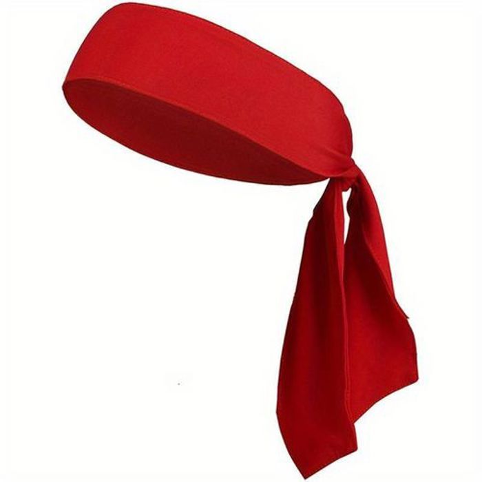 Bande de sport Rouge élastique absorbant la sueur