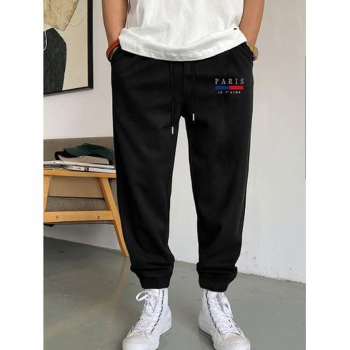Pantalon Jogging fitness paris je t' aime Unisexe Noir Unisexe