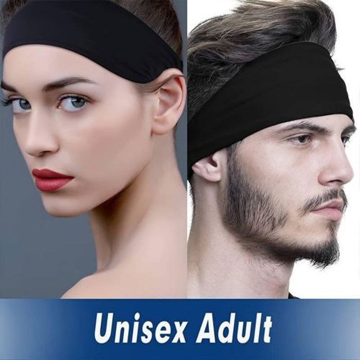 Bandeau de sport - GENERIC - Rond Large - Élastique - Absorbant la sueur - Unisexe