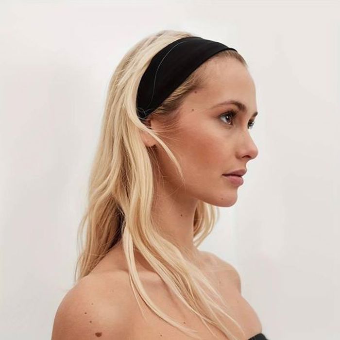 Bande Rond noir Femme élastique absorbant la sueur pour yoga , sport ,