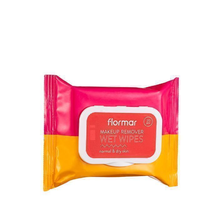 Lingettes Démaquillantes Flormar –  Hypoallergénique - Peaux Normales à Sèches