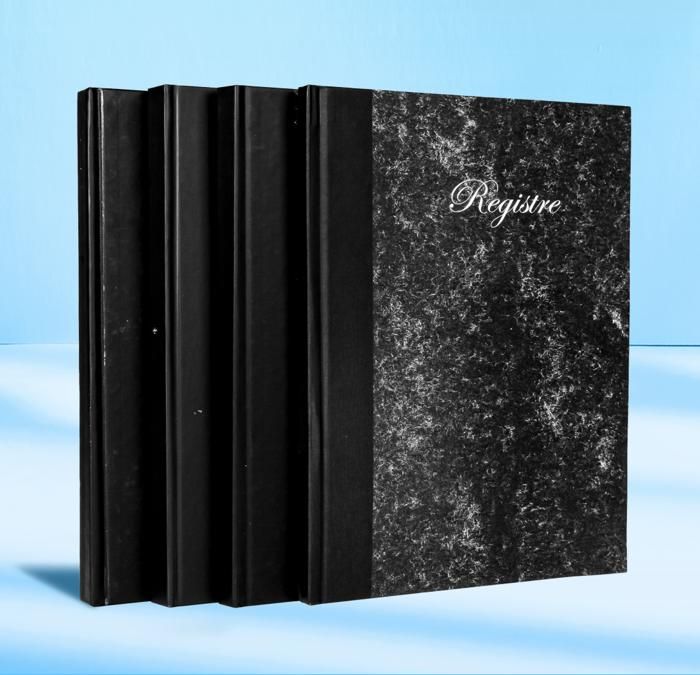 Registre 4Mains   Couverture Marbre -   384PAGES