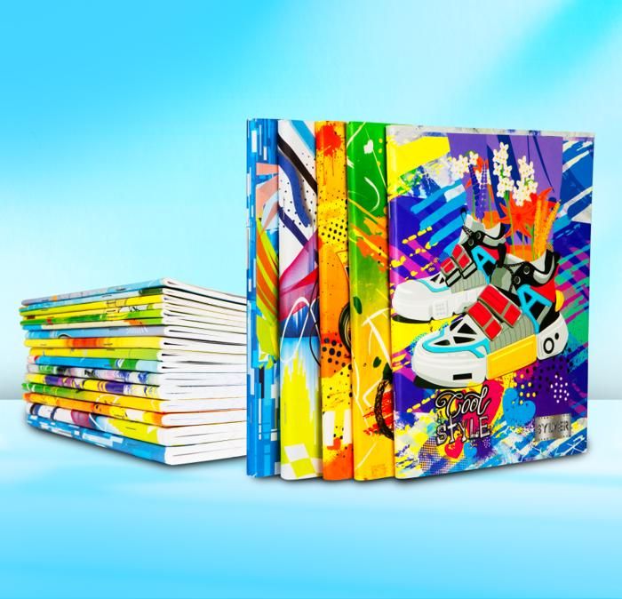 Cahier Piqué   Couverture 220 Grs-48PAGES -modèle aléatoire