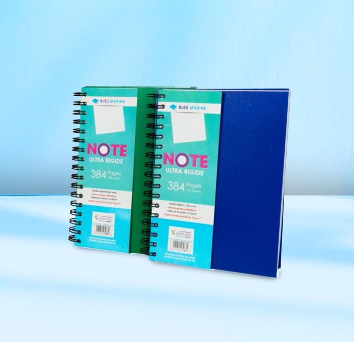 Cahier Spirale  Cover.En Polypro.300 Micron -384PAGES
