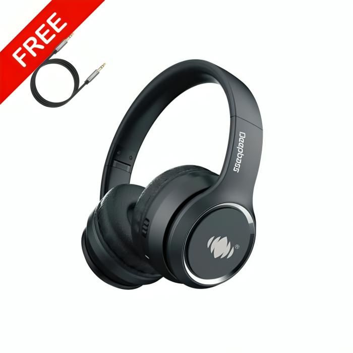 Casque bluetooth DeepBass R4 NOIR + Cable auxiliar Gratuit
