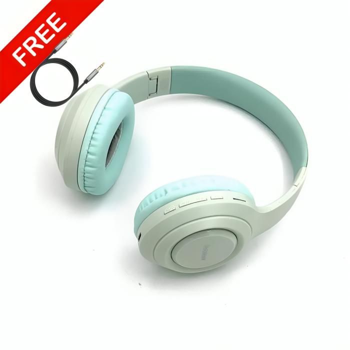 Casque bluetooth DeepBass R13 VERT + Cable auxiliar Gratuit