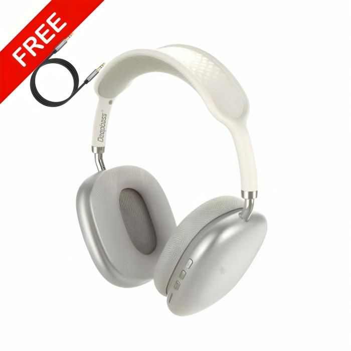 Casque bluetooth DeepBass R14 BLANC + Cable auxiliar Gratuit
