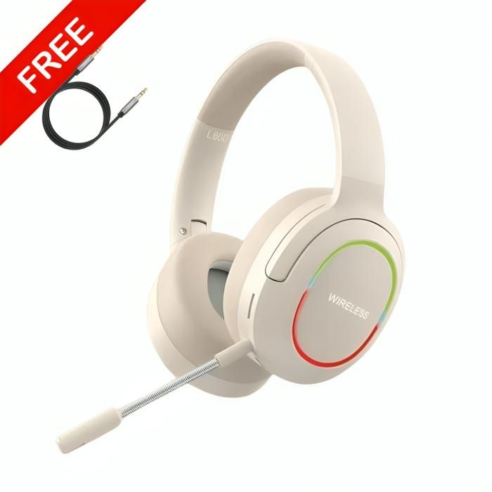 Casque bluetooth DeepBass R10 BLANC + Cable auxiliar Gratuit