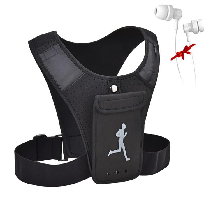 Veste de Running avec Support Téléphone Intégré + Écouteur Gratuit