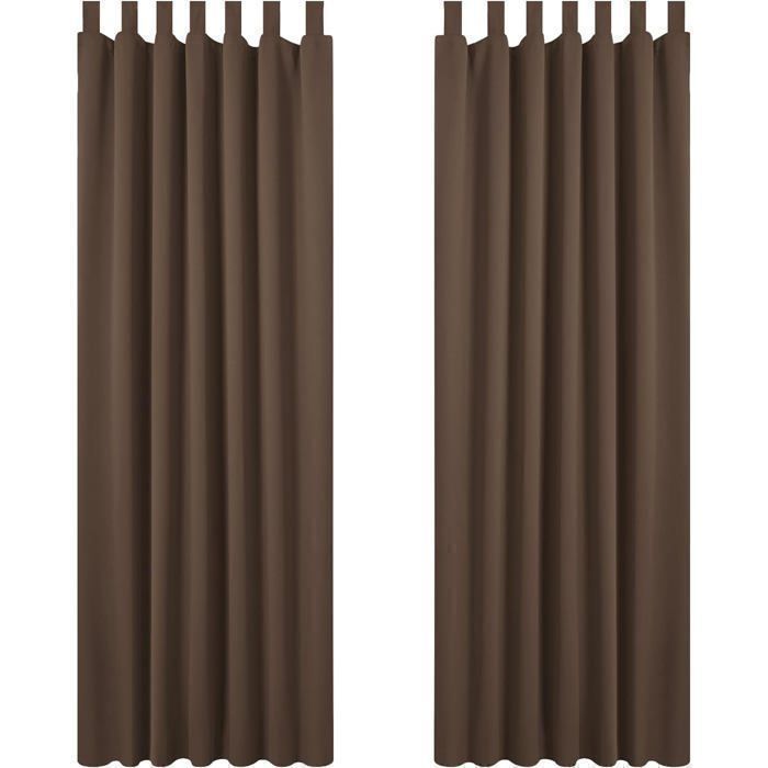 Rideaux Voile - GENERIC - FMQ319 - 2 pièces - 132 x 240 cm - Œillets - Couleur Aléatoire