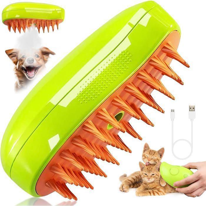 Brosse Vapeur - Chimoo - 3-In-1 - Portable - Silicone - Vert