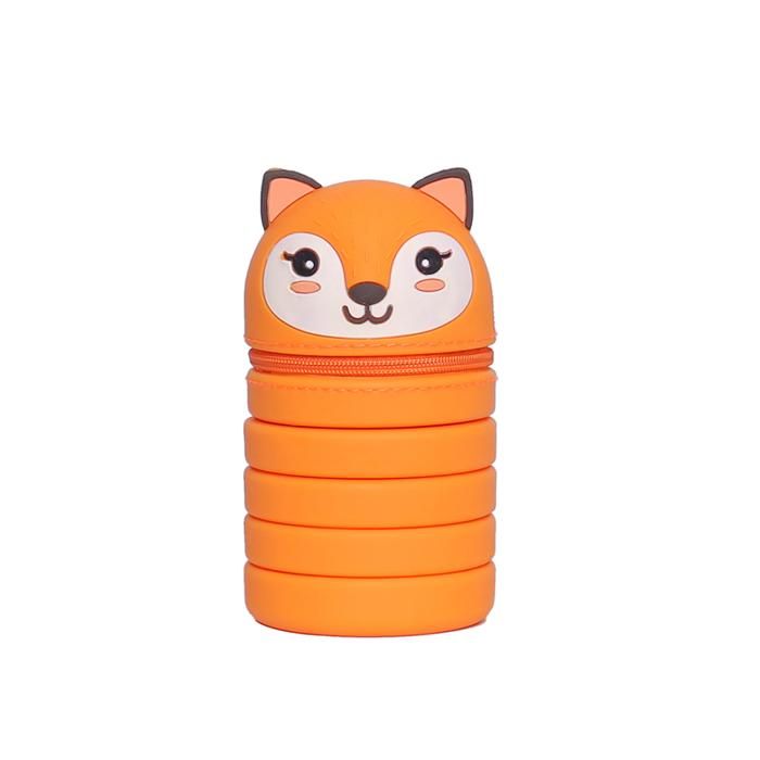TROUSSE AUCHAN 1 ZIP STAND UP MOTIF RENARD
