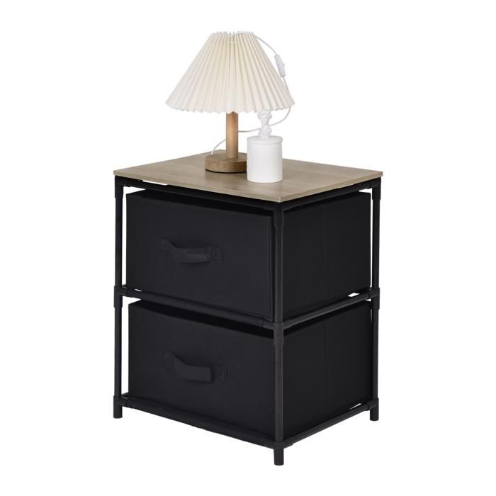 MEUBLE DE RANGEMENT 2 TIROIRS 40X30X47,5 G-CB23