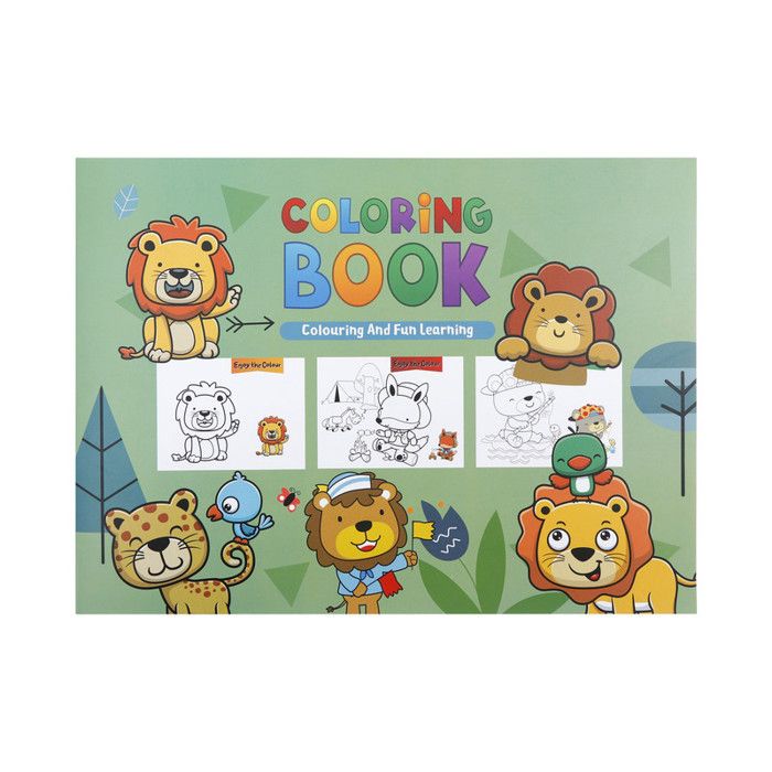 Safari Animals Coloring Book