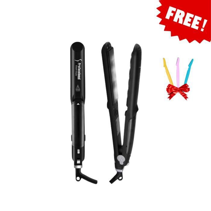 Lisseur Cheveux Vapeur Fer à Lisser/Boucler Professionnel, Avec trois suppression razoir Gratuit