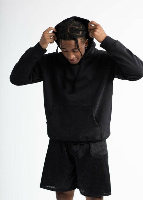 Sweatshirt à capuche - CAMARERO - Noir - Confortable - Mixte - Manches longues
