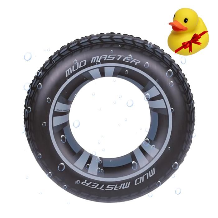 Bouee Pneu BESTWAY 91 cm - PVC + Canard Jaune de Bain Gratuit