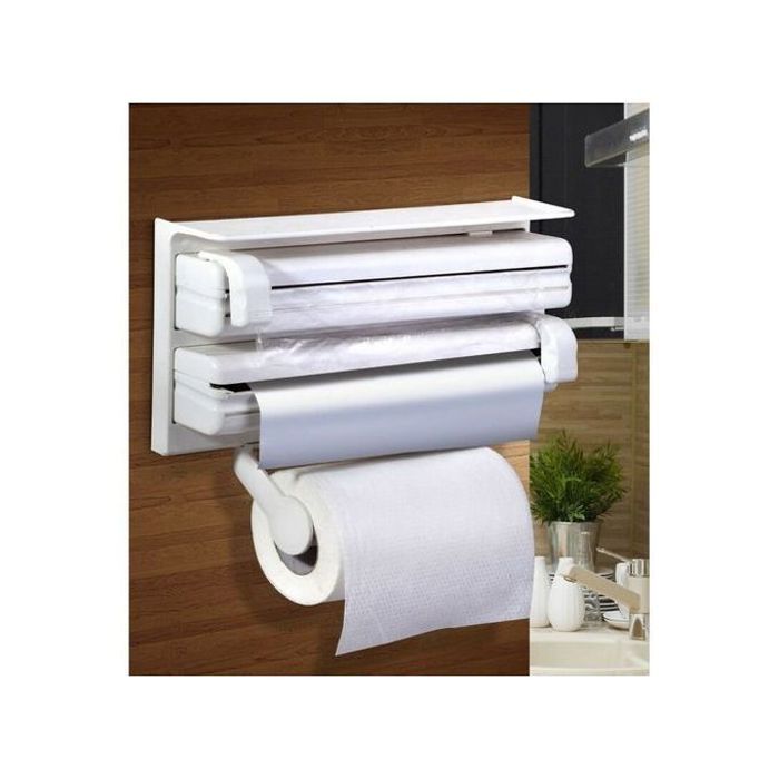 TRIPLE PAPER DISPENSER Triple Distributeur de Papier ALLUMINUM,CUISINE,solofan