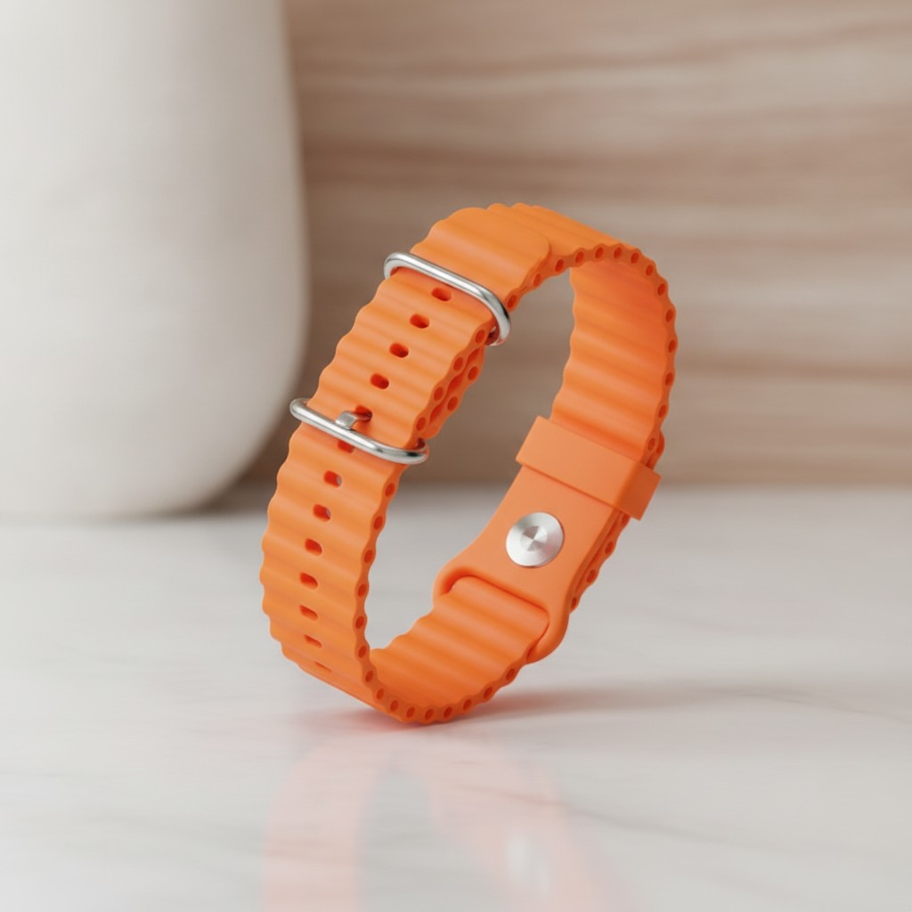 Bracelet Océan Compatible Avec Apple Watch 42/44mm - Orange - Marjane Mall - Image 2