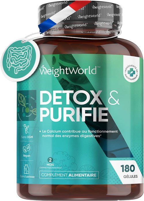 Detox Colon 180 Gélules Vegan Probiotiques Flore Intestinale