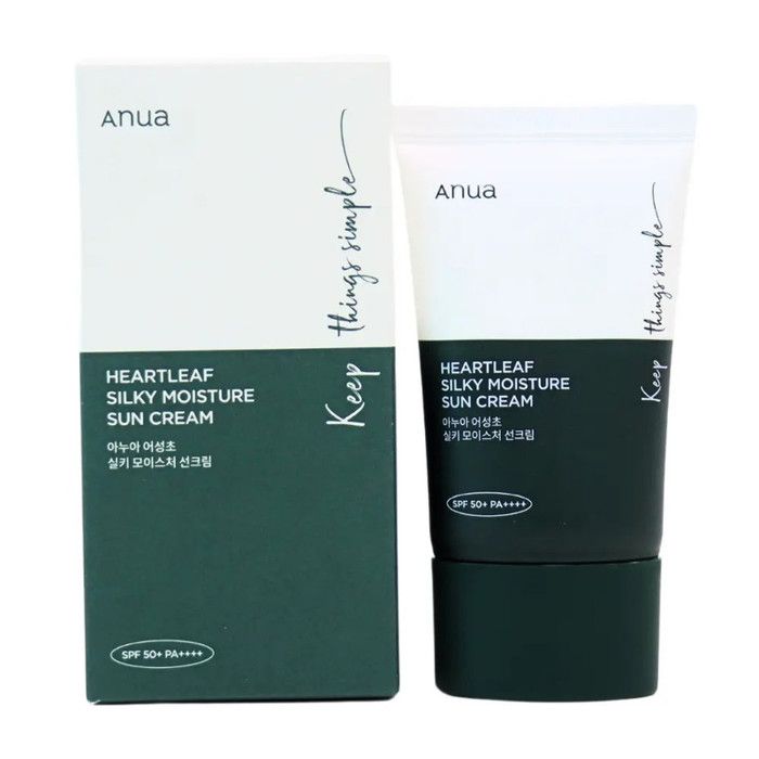 Anua Heartleaf Silky Moisture Sun Cream SPF 50+ PA++++ - 50ml