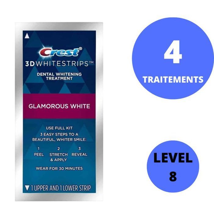Crest 3d Whitestrips Glamorous white 4 Traitements