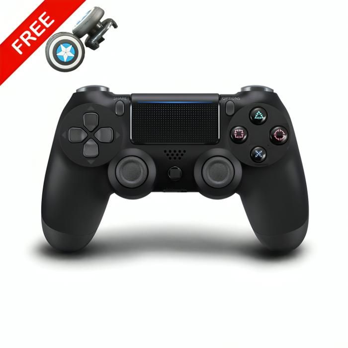 Manette PS4 NOIR Haute Qualité + Poignées de pouce pour votre manette Gratuit