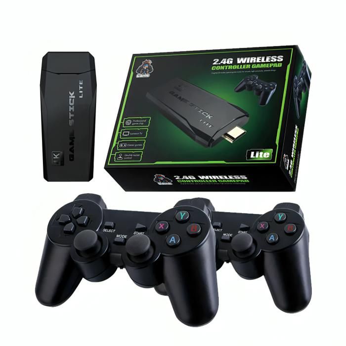 Manette de jeu avec 2 manettes sans fil 2.4G