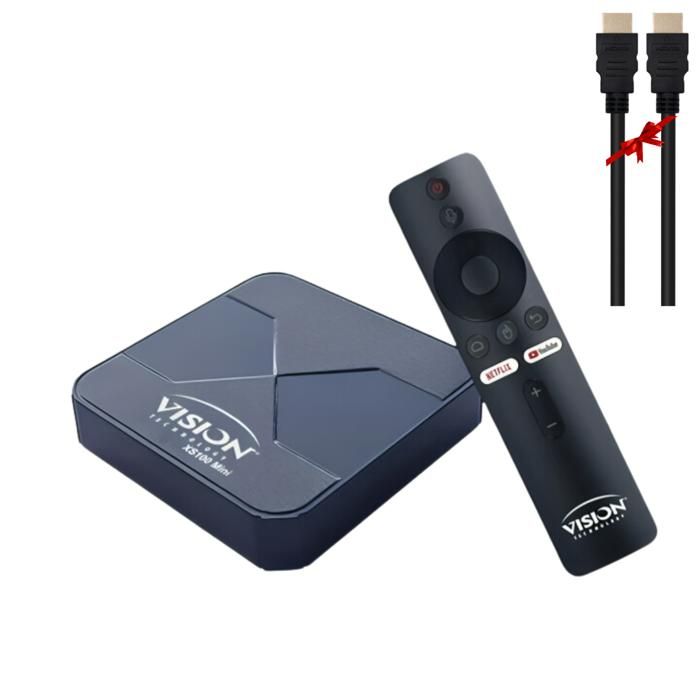 TV Box Vision XS 100 Mini + Câble HDMI 1.5M Gratuit