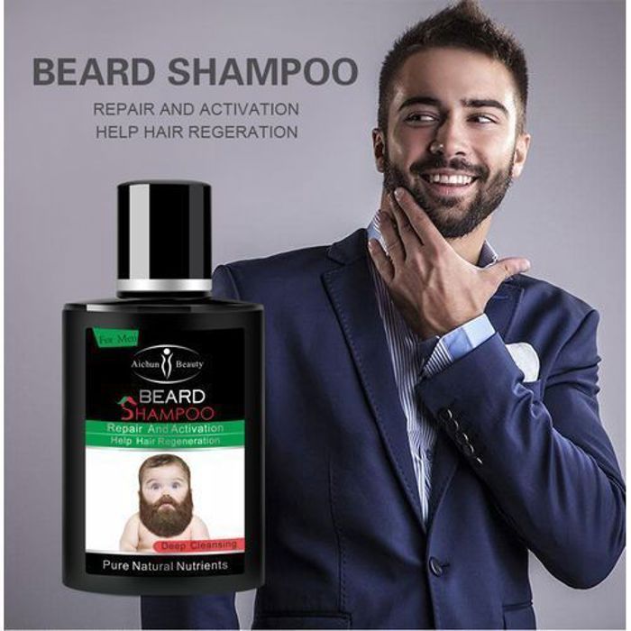 Aichun Beauty Beard shampoing de nettoyage en profondeur de barbe -