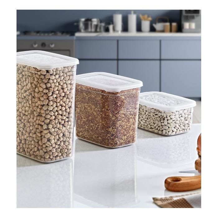 Set de 4 boites de conservation hermétique et organisation des aliments