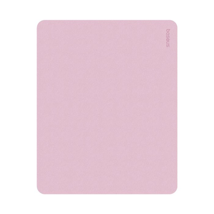 Tapis de souris (B01055504411-00) pour bureau, jeux, maison, en cuir PU - Baseus - Rose bébé