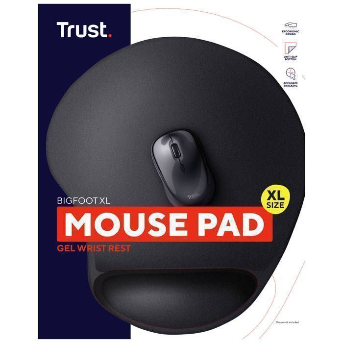 Tapis de souris de repose-poignet en gel Confortable antidérapante Noir bureau