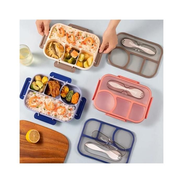 lunch box 1100ml blue/pink/grey
